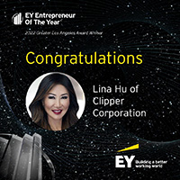 EY Announces Lina Hu of Clipper Corporation as an Entrepreneur Of The Year® 2022 Greater Los Angeles Award Winner